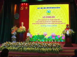 Thị xã Sơn Tây – Hà Nội: Hoàn thành các nhiệm vụ và tiêu chí đạt chuẩn nông thôn mới